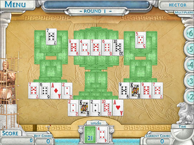 Ancient Tripeaks II Screenshot 1